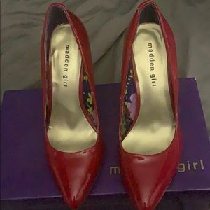Steve Madden Madden girl red high heels